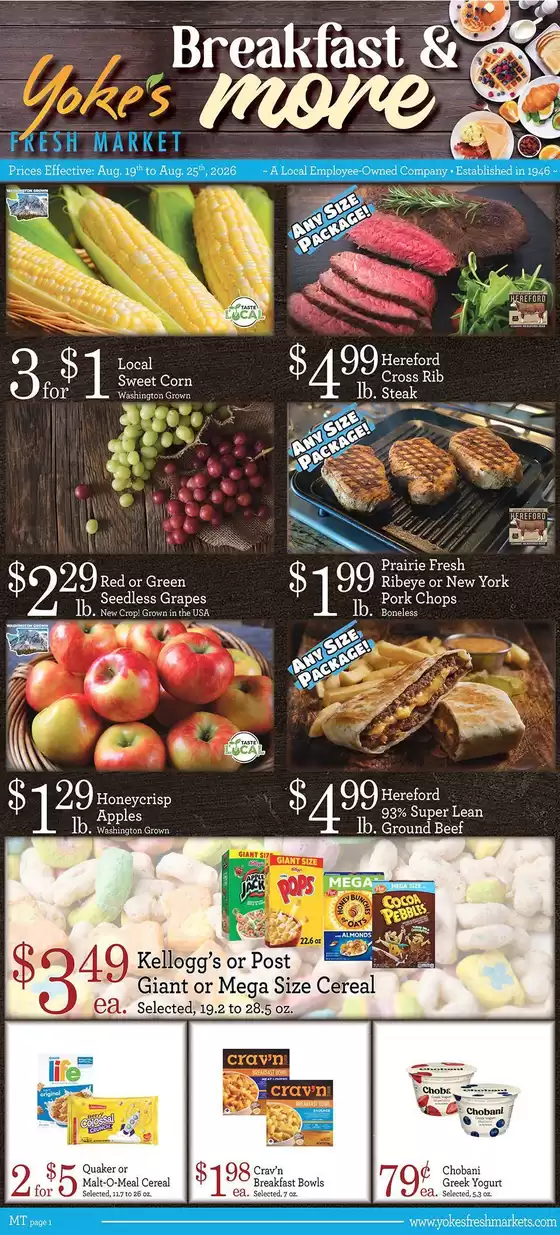 Yoke's Fresh Market catalogue | Attractive special offers for everyone | 2026-08-19T00:00:00.000Z - 2026-08-25T00:00:00.000Z