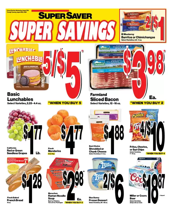Super Saver catalogue | Wide range of offers | 2026-08-19T00:00:00.000Z - 2026-08-25T00:00:00.000Z