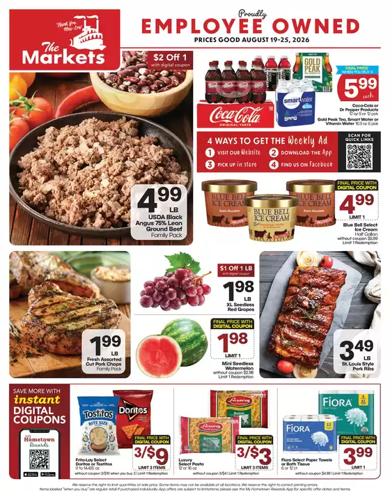 The Markets catalogue | The Markets weekly ad | 2026-08-19T00:00:00.000Z - 2026-08-25T00:00:00.000Z