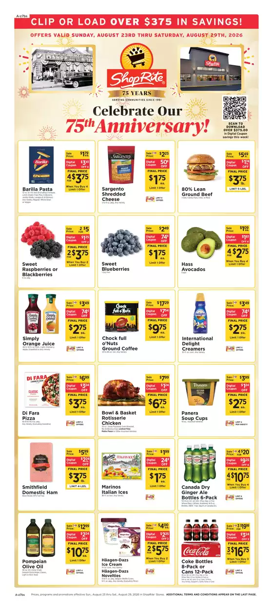 ShopRite catalogue in Newark DE | Special offers for you | 2026-08-20T00:00:00.000Z - 2026-08-29T00:00:00.000Z