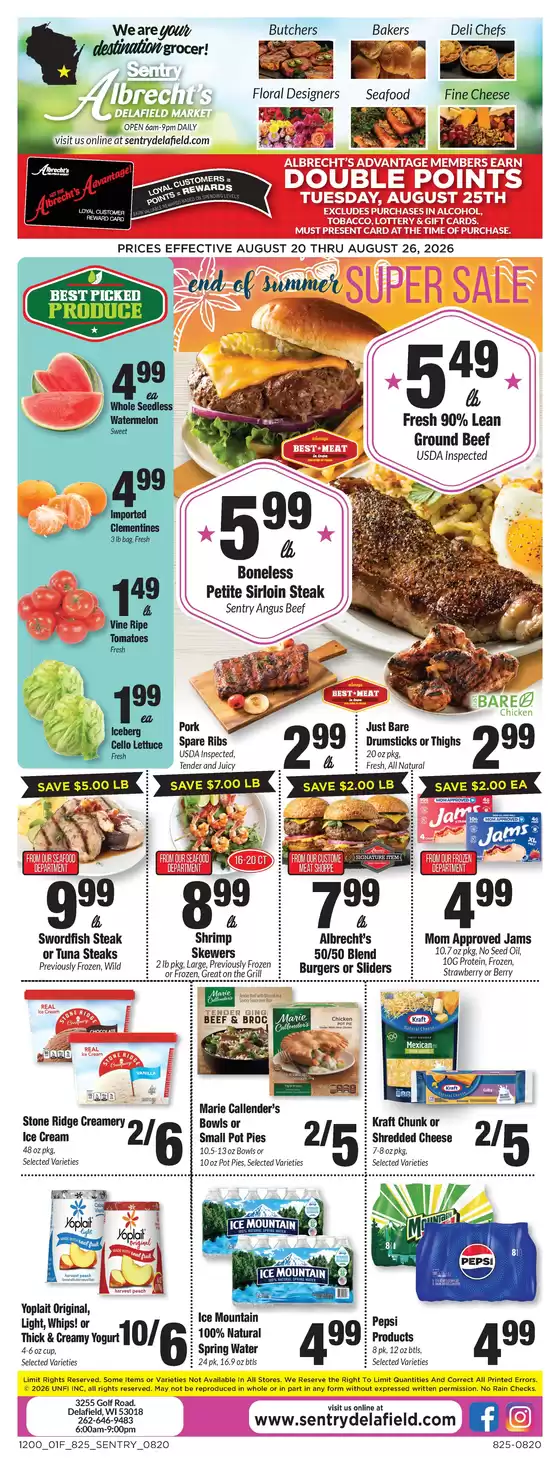 Sentry catalogue in Waukesha WI | Weekly Ad | 2026-08-20T00:00:00.000Z - 2026-08-26T00:00:00.000Z