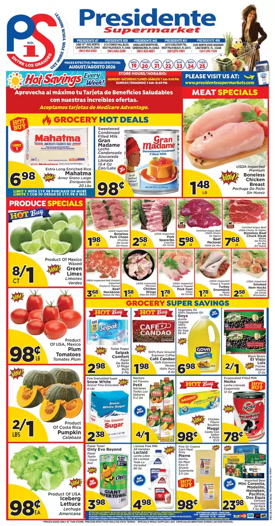 Presidente catalogue | New offers to discover | 2026-08-19T00:00:00.000Z - 2026-08-25T00:00:00.000Z