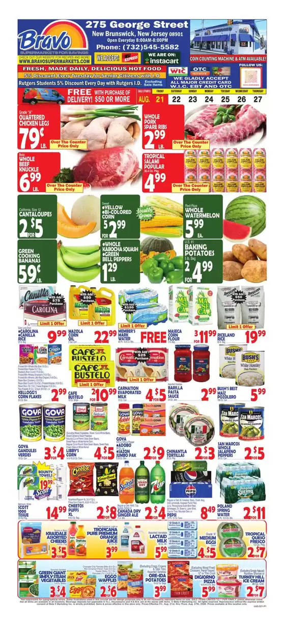 Bravo Supermarkets catalogue | Top offers for all bargain hunters | 2026-08-21T00:00:00.000Z - 2026-08-27T00:00:00.000Z