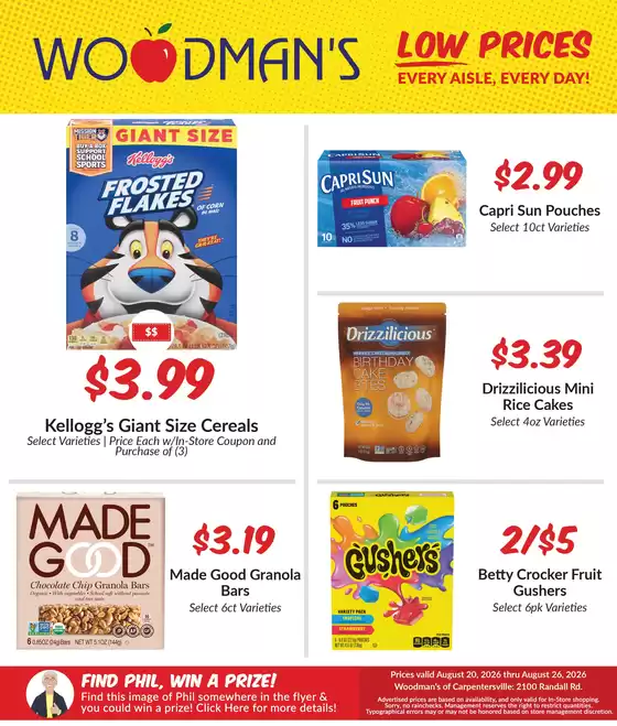 Woodman's catalogue | Exclusive bargains | 2026-08-20T00:00:00.000Z - 2026-08-26T00:00:00.000Z