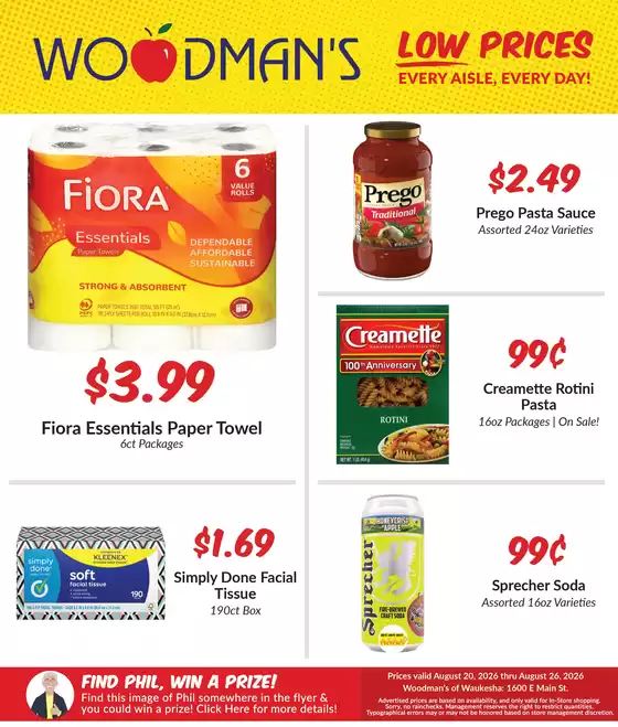 Woodman's catalogue | Save now with our deals | 2026-08-20T00:00:00.000Z - 2026-08-26T00:00:00.000Z