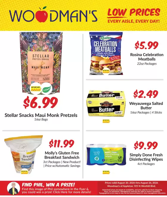 Woodman's catalogue | Great offer for bargain hunters | 2026-08-20T00:00:00.000Z - 2026-08-26T00:00:00.000Z
