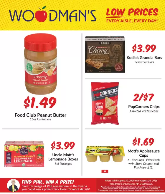 Woodman's catalogue | Discover attractive offers | 2026-08-20T00:00:00.000Z - 2026-08-26T00:00:00.000Z