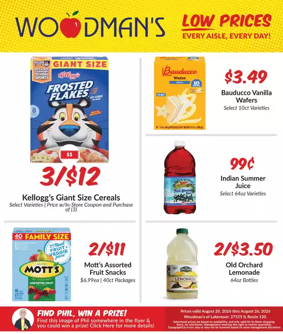 Woodman's catalogue | Our best deals for you | 2026-08-20T00:00:00.000Z - 2026-08-26T00:00:00.000Z