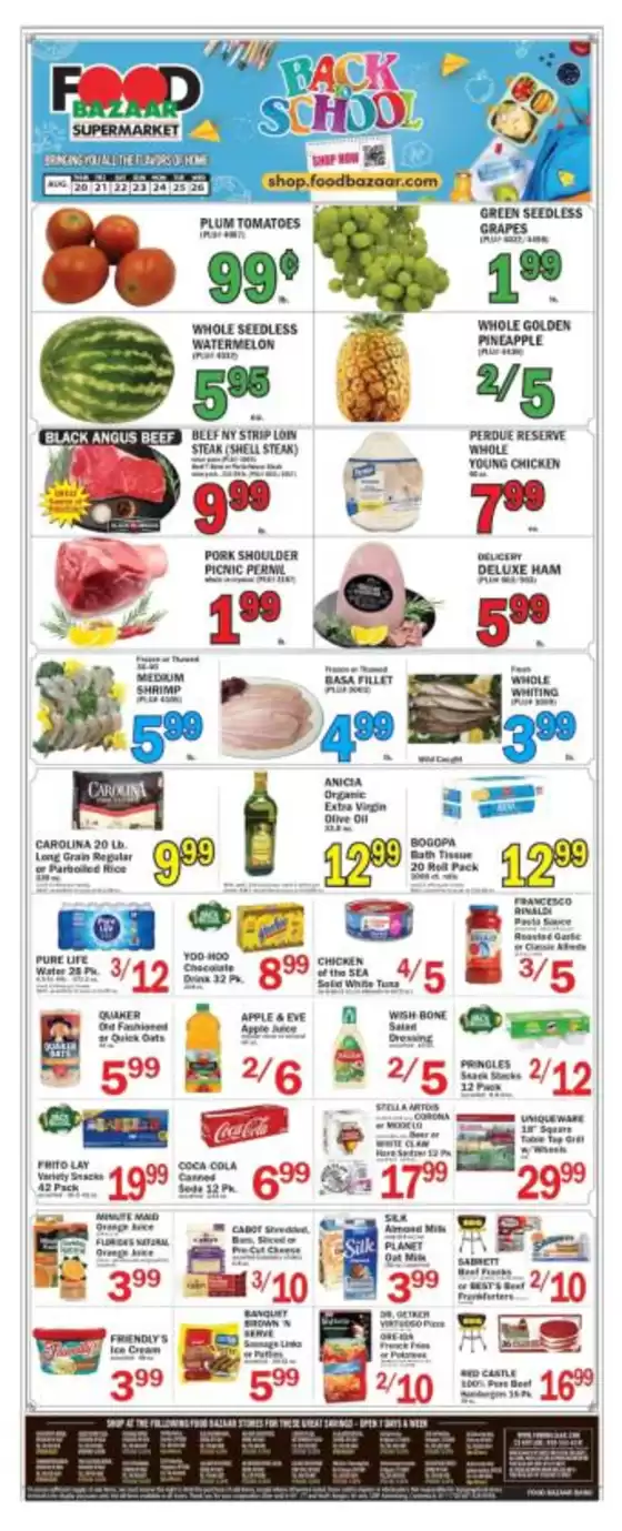 Food Bazaar catalogue in New York | Food Bazaar weekly ad | 2026-08-20T00:00:00.000Z - 2026-08-26T00:00:00.000Z