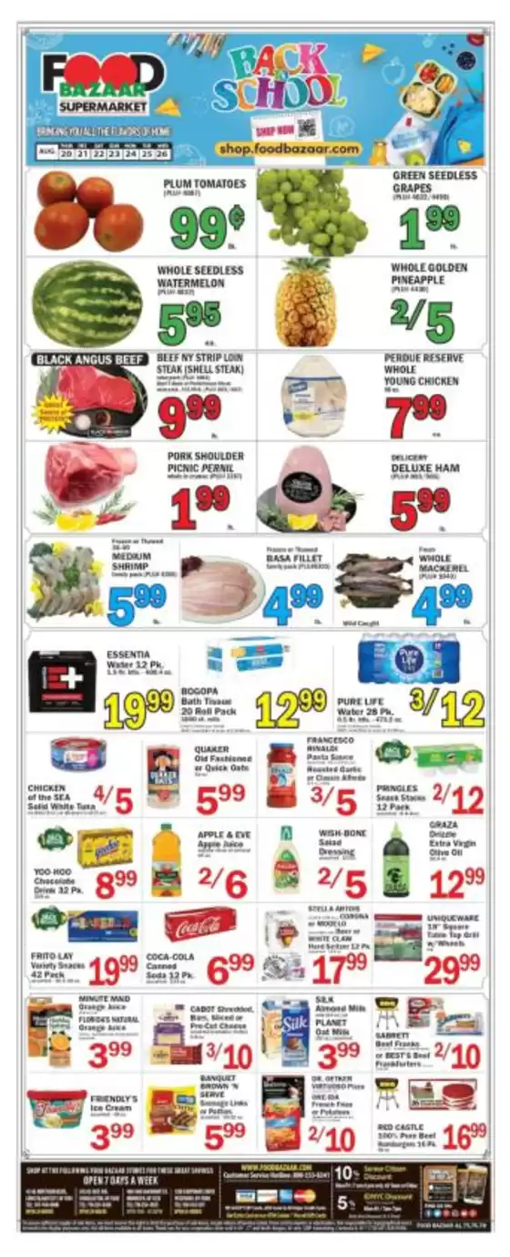 Food Bazaar catalogue in New York | Great discounts on selected products | 2026-08-20T00:00:00.000Z - 2026-08-26T00:00:00.000Z