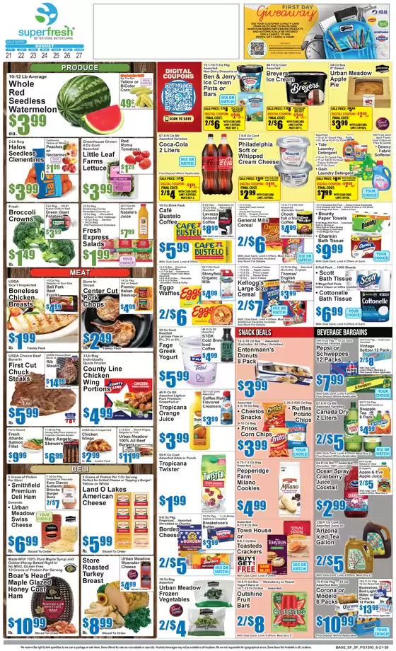 Super Fresh catalogue | Super Fresh weekly ad | 2026-08-21T00:00:00.000Z - 2026-08-27T00:00:00.000Z