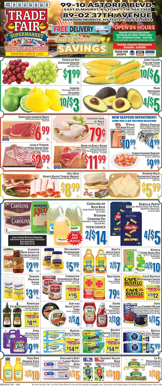 Trade Fair Supermarket catalogue | Save now with our deals | 2026-08-21T00:00:00.000Z - 2026-08-27T00:00:00.000Z