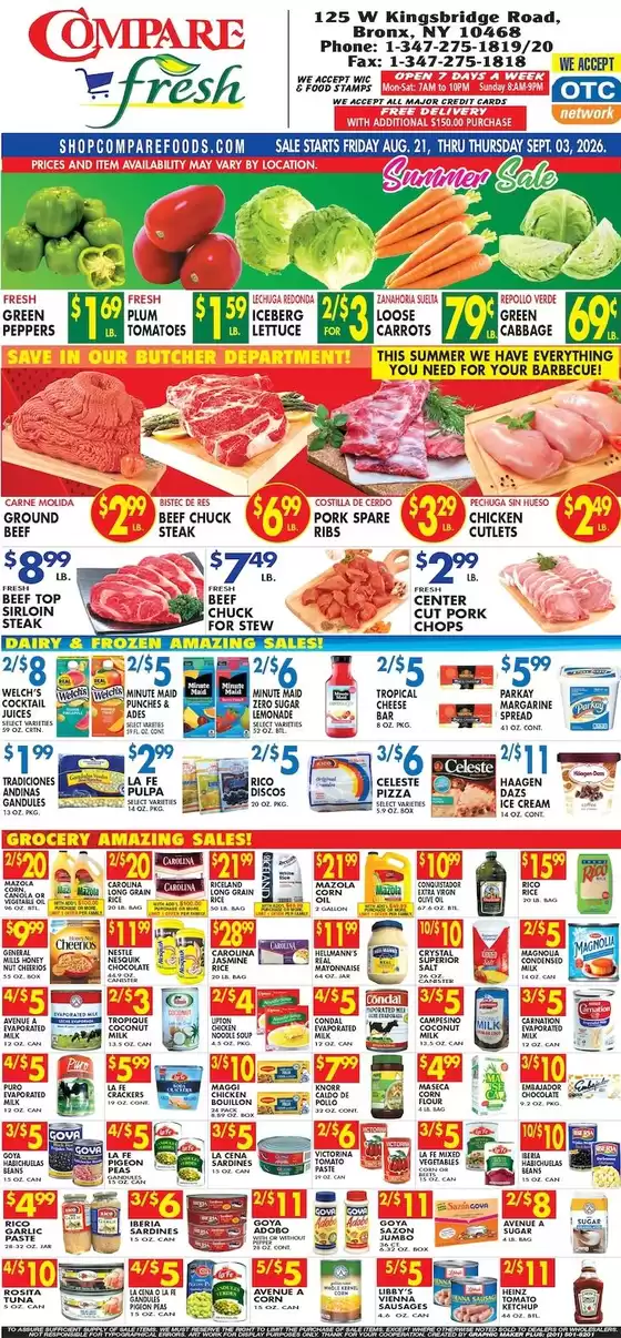 Compare Foods catalogue | Current special promotions | 2026-08-21T00:00:00.000Z - 2026-09-03T00:00:00.000Z