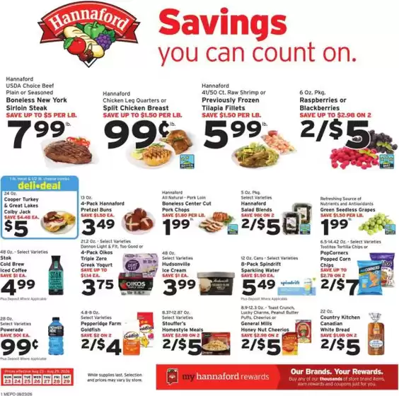 Hannaford catalogue | Great offer for bargain hunters | 2026-08-23T00:00:00.000Z - 2026-08-29T00:00:00.000Z