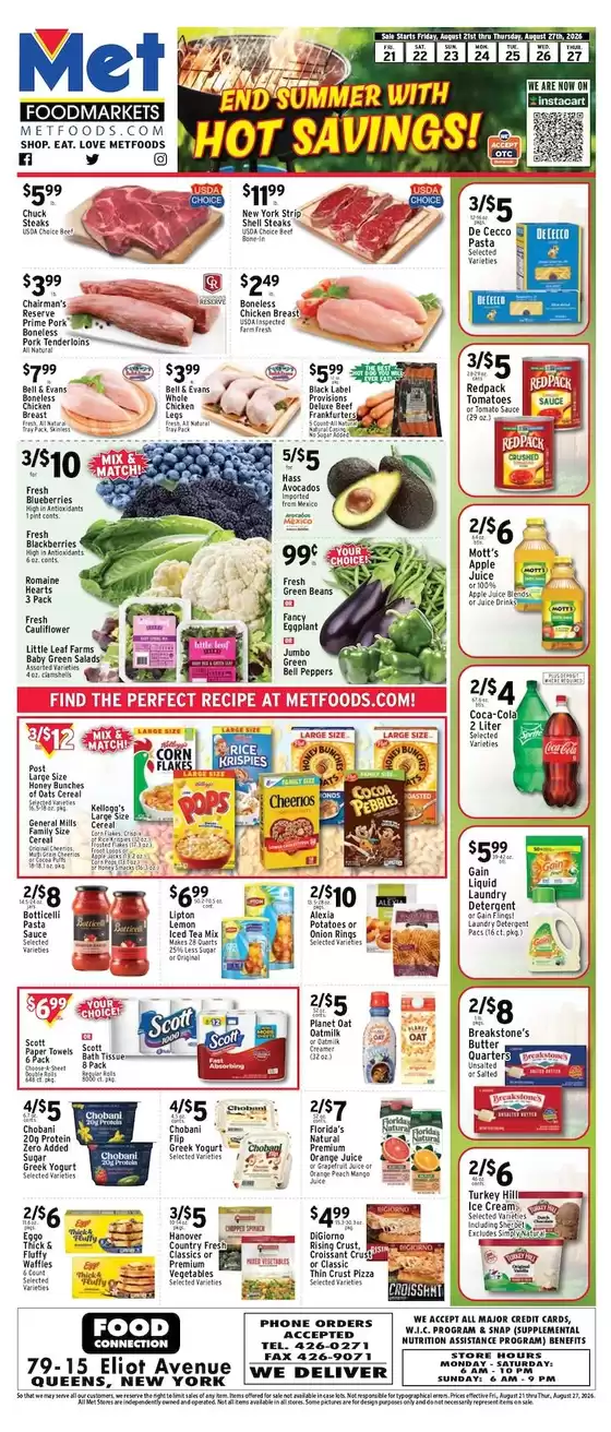 Met Foodmarkets catalogue | Current bargains and offers | 2026-08-21T00:00:00.000Z - 2026-08-27T00:00:00.000Z