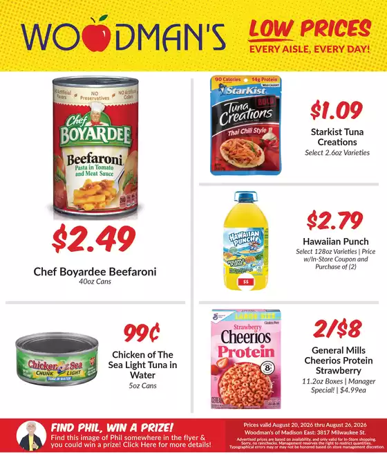 Woodman's catalogue | Our best deals for you | 2026-08-20T00:00:00.000Z - 2026-08-26T00:00:00.000Z