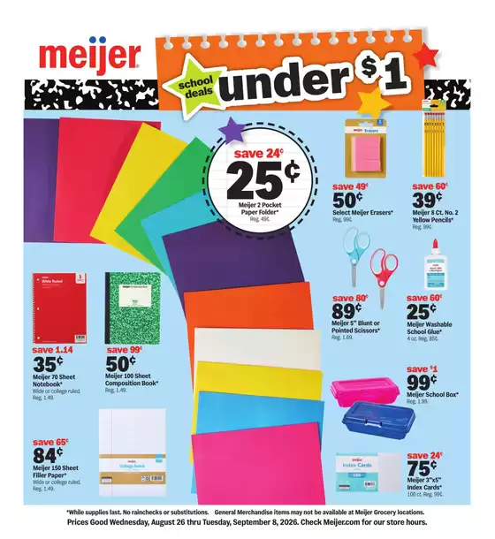 Meijer catalogue | Discover attractive offers | 2026-08-26T00:00:00.000Z - 2026-09-08T00:00:00.000Z