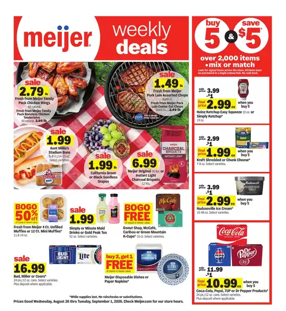 Meijer catalogue | Current deals and offers | 2026-08-26T00:00:00.000Z - 2026-09-01T00:00:00.000Z