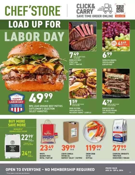 Chef'Store catalogue | Our best deals for you | 2026-08-24T00:00:00.000Z - 2026-09-06T00:00:00.000Z