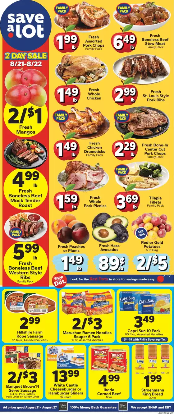 Save a Lot catalogue in East Saint Louis IL | Discounts and promotions | 2026-08-21T00:00:00.000Z - 2026-08-27T00:00:00.000Z