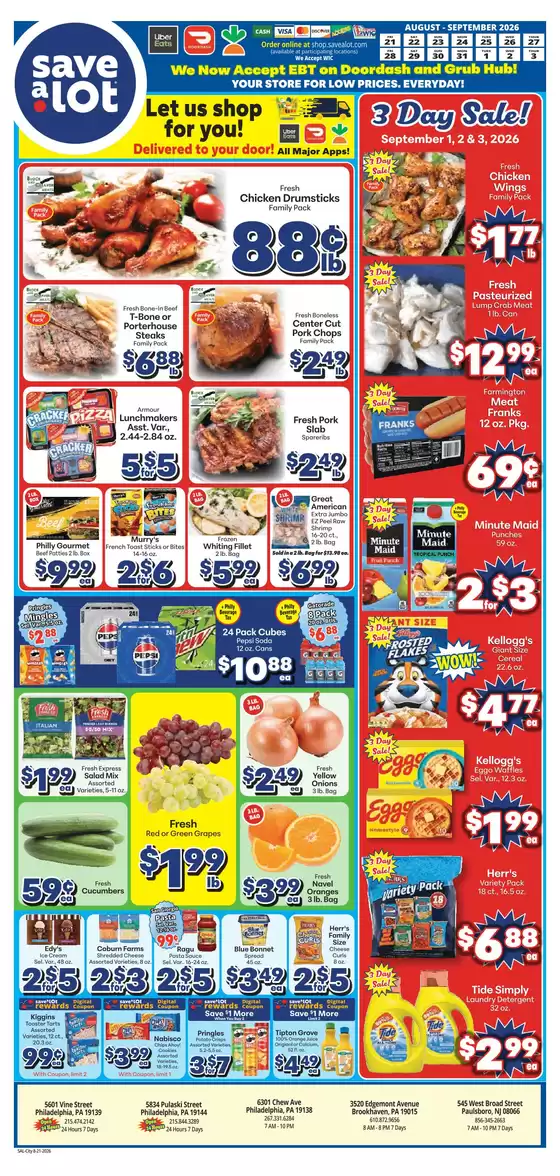 Save a Lot catalogue | Current special promotions | 2026-08-21T00:00:00.000Z - 2026-09-03T00:00:00.000Z