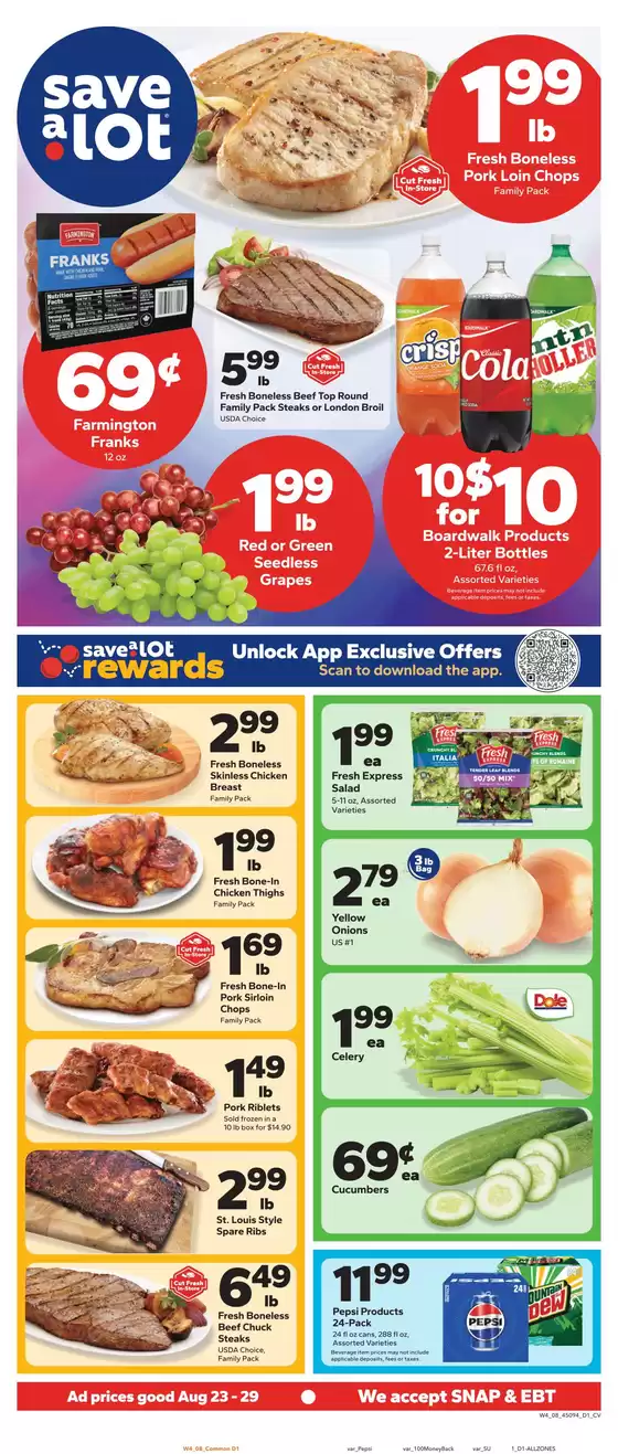Save a Lot catalogue in East Saint Louis IL | Great discounts on selected products | 2026-08-23T00:00:00.000Z - 2026-08-29T00:00:00.000Z