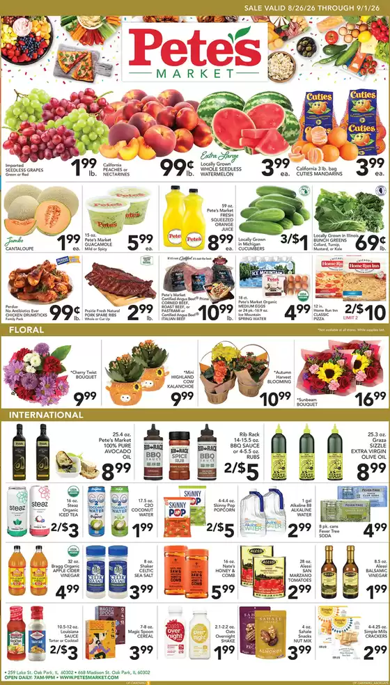 Pete's Fresh Market catalogue | Exclusive deals for our customers | 2026-08-26T00:00:00.000Z - 2026-09-01T00:00:00.000Z
