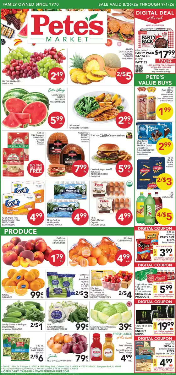Pete's Fresh Market catalogue | Exclusive bargains | 2026-08-26T00:00:00.000Z - 2026-09-01T00:00:00.000Z