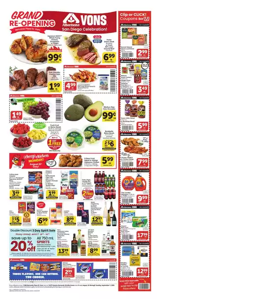 Vons catalogue in Escondido CA | Weekly Ad - SoCal | 2026-08-26T00:00:00.000Z - 2026-09-01T00:00:00.000Z