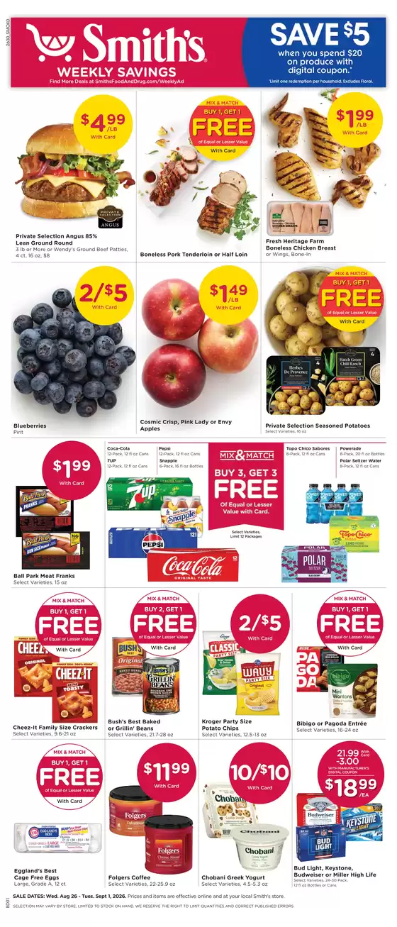 Smith's catalogue | Great discounts on selected products | 2026-08-26T00:00:00.000Z - 2026-09-01T00:00:00.000Z