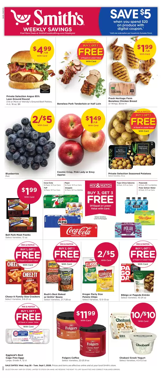 Smith's catalogue | Our best offers for you | 2026-08-26T00:00:00.000Z - 2026-09-01T00:00:00.000Z