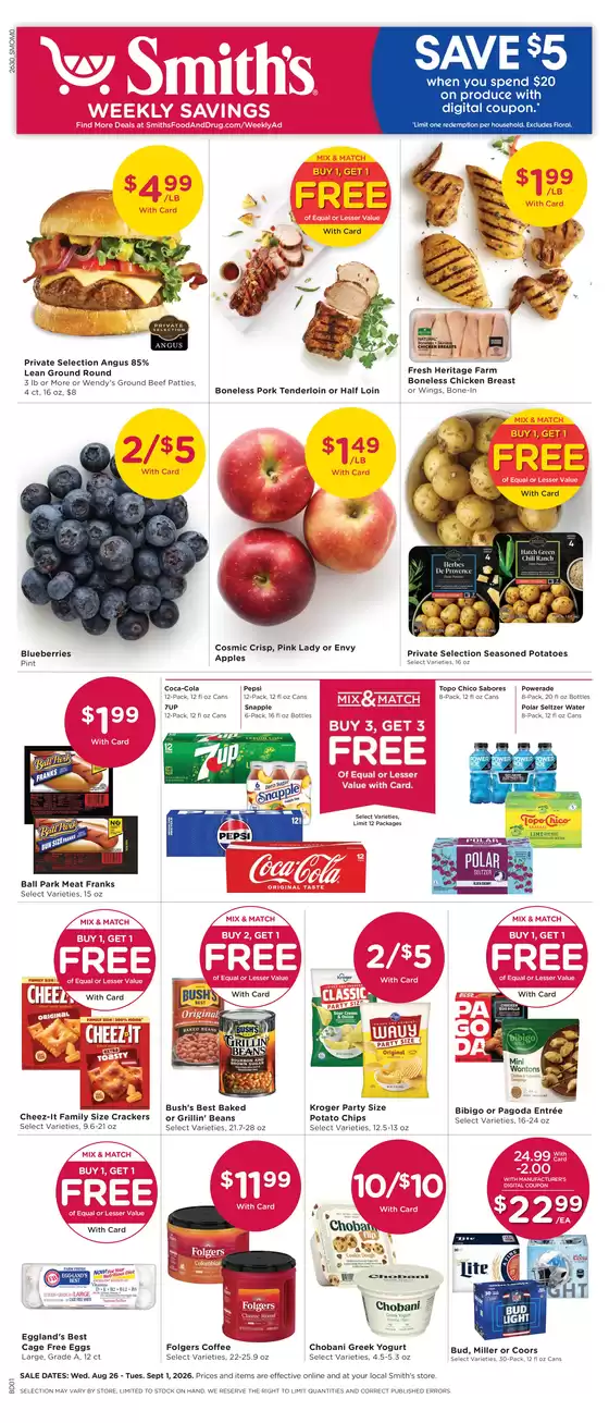 Smith's catalogue | Exclusive bargains | 2026-08-26T00:00:00.000Z - 2026-09-01T00:00:00.000Z