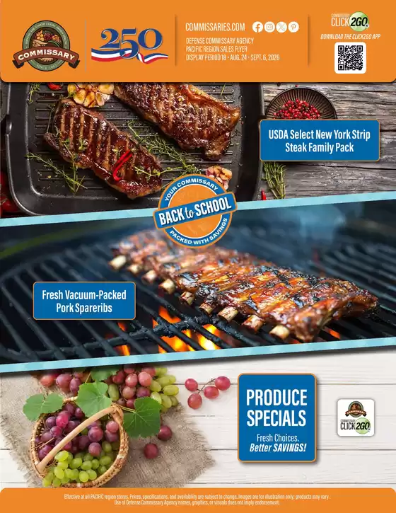 Commissary catalogue | Current bargains and offers | 2026-08-24T00:00:00.000Z - 2026-09-06T00:00:00.000Z
