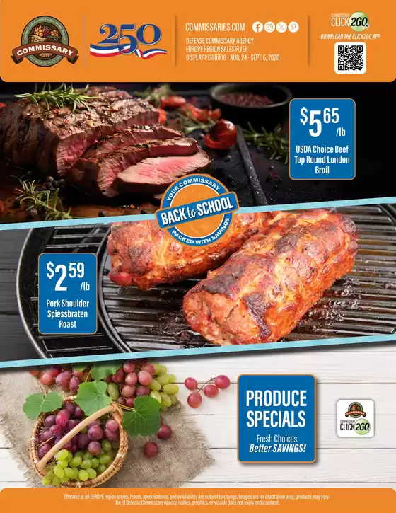 Commissary catalogue | Discounts and promotions | 2026-08-24T00:00:00.000Z - 2026-09-06T00:00:00.000Z