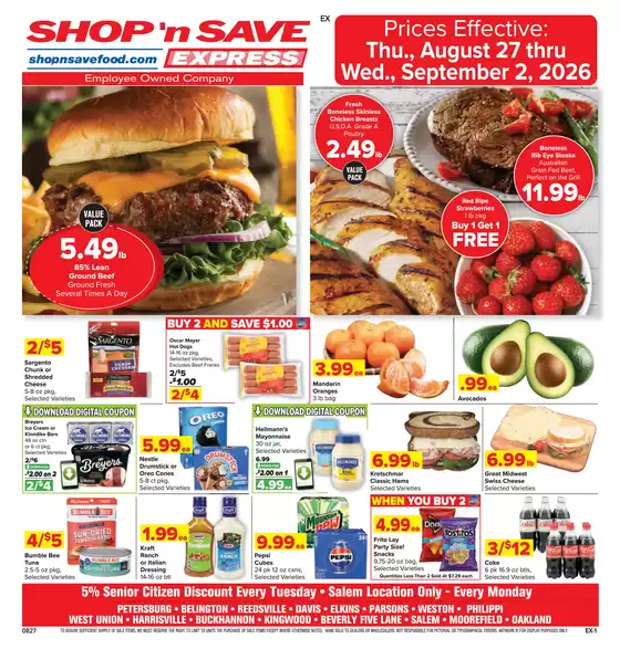 Shop 'n Save catalogue | Discover attractive offers | 2026-08-27T00:00:00.000Z - 2026-09-02T00:00:00.000Z