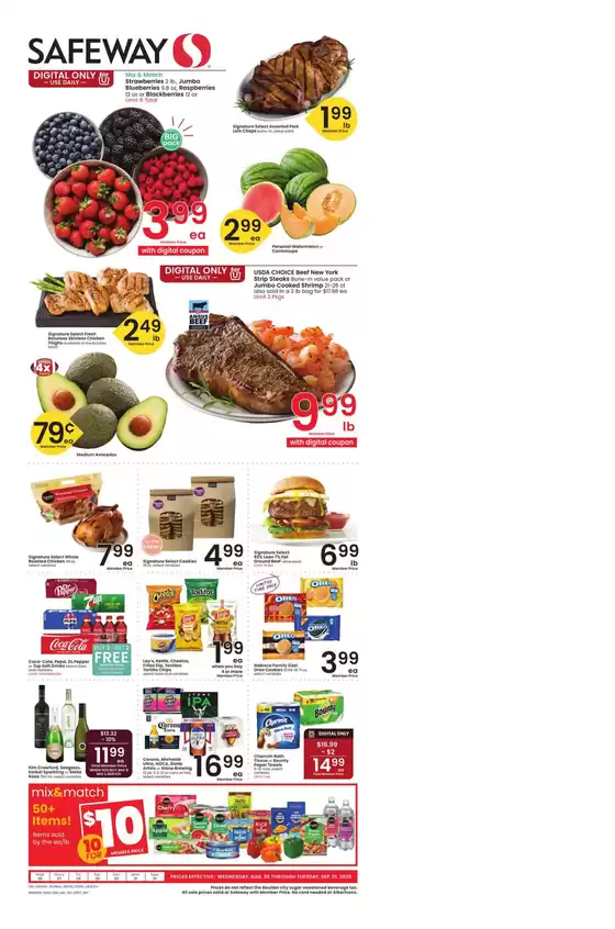 Safeway catalogue in Fruita CO | Current deals and offers | 2026-08-26T00:00:00.000Z - 2026-09-01T00:00:00.000Z