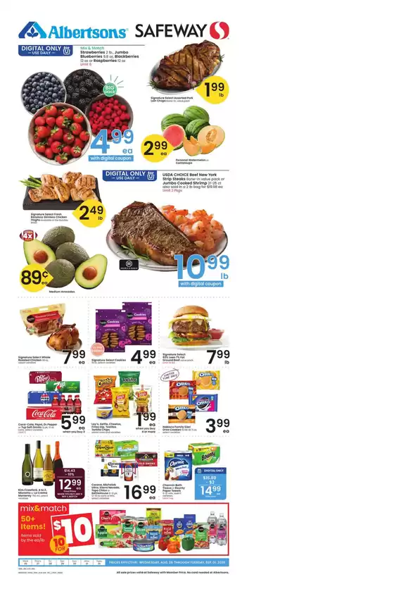 Safeway catalogue | Top deals and discounts | 2026-08-26T00:00:00.000Z - 2026-09-01T00:00:00.000Z