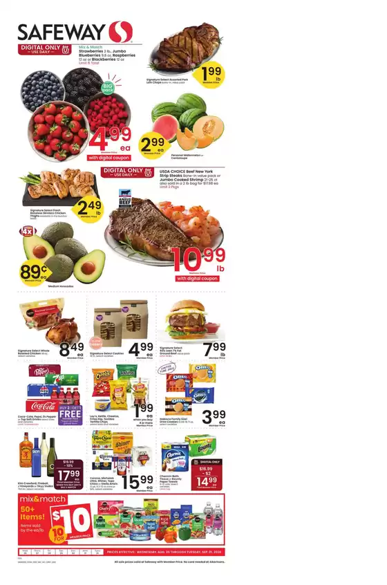Safeway catalogue | Exclusive deals and bargains | 2026-08-26T00:00:00.000Z - 2026-09-01T00:00:00.000Z