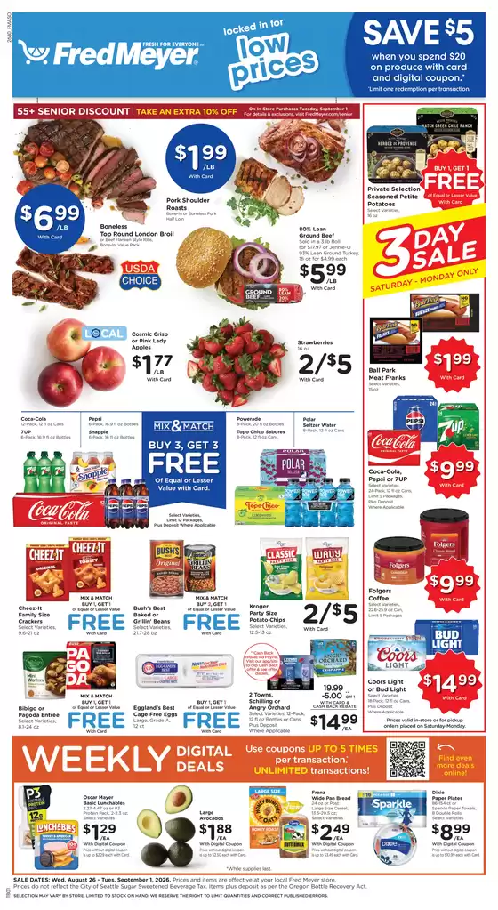 Fred Meyer catalogue | Our best deals for you | 2026-08-26T00:00:00.000Z - 2026-09-01T00:00:00.000Z