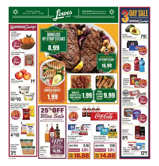 Lowes Foods catalogue | Weekly Ad | 2026-08-26T00:00:00.000Z - 2026-09-01T00:00:00.000Z