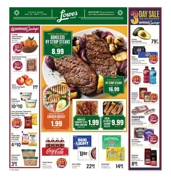 Lowes Foods catalogue in Dawsonville GA | Weekly Ad | 2026-08-26T00:00:00.000Z - 2026-09-01T00:00:00.000Z