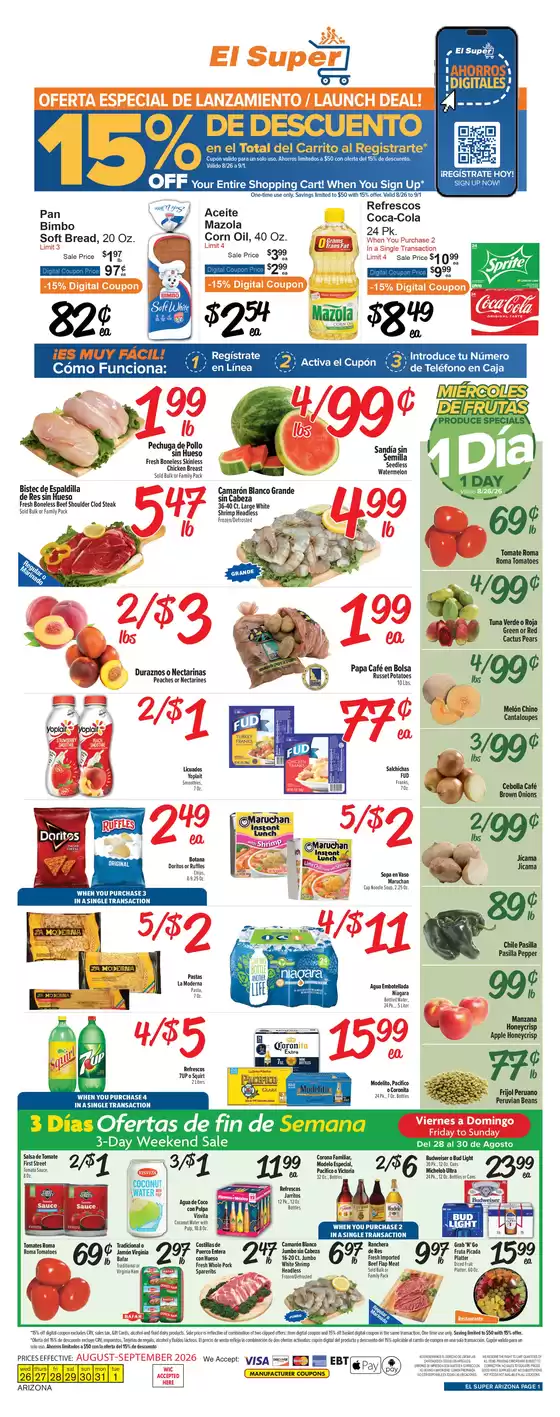 El Super catalogue | Our best offers for you | 2026-08-26T00:00:00.000Z - 2026-09-01T00:00:00.000Z