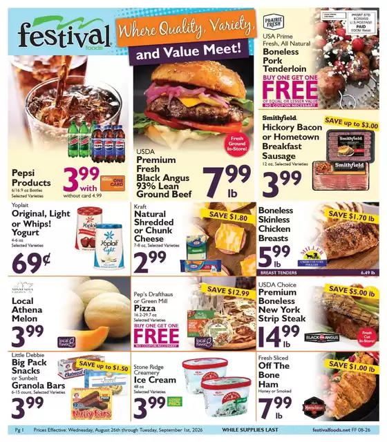 Festival Foods catalogue | Festival Foods weekly ad | 2026-08-26T00:00:00.000Z - 2026-09-01T00:00:00.000Z