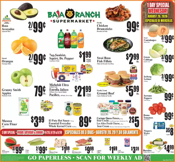 Baja Ranch catalogue in La Habra CA | Baja Ranch weekly ad | 2026-08-26T00:00:00.000Z - 2026-09-01T00:00:00.000Z
