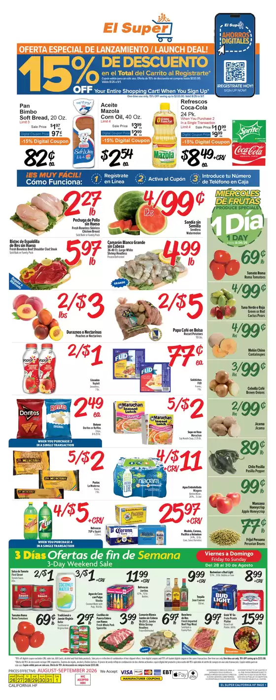 El Super catalogue | Wide range of offers | 2026-08-26T00:00:00.000Z - 2026-09-01T00:00:00.000Z