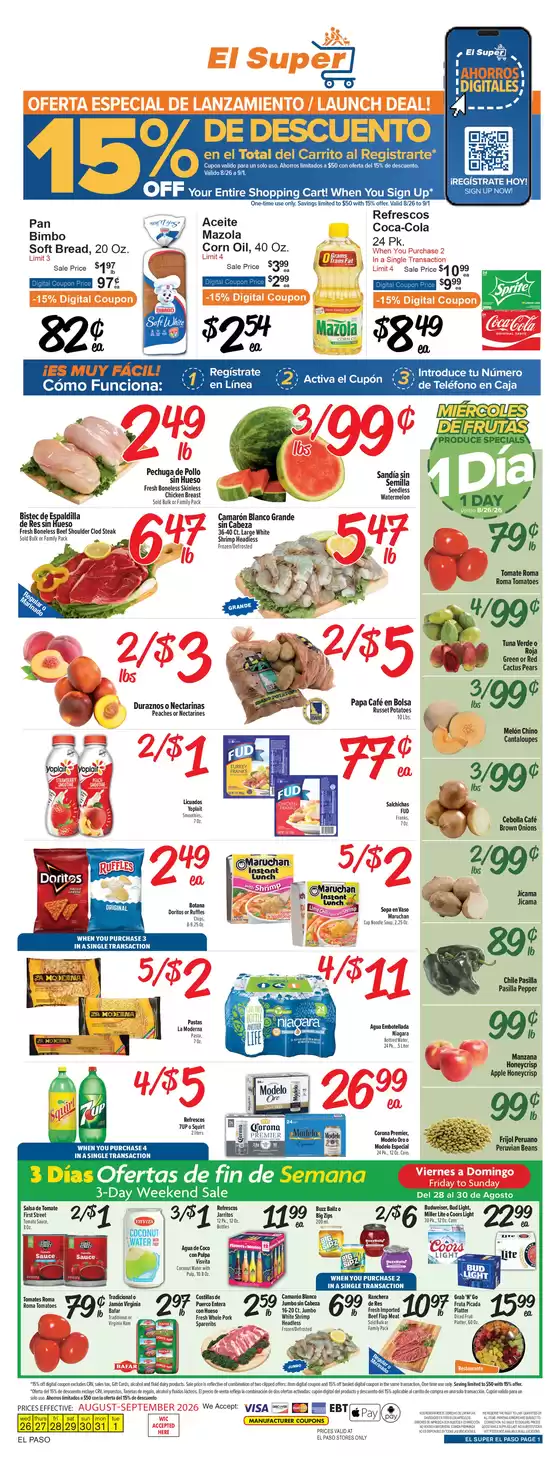 El Super catalogue | Great offer for bargain hunters | 2026-08-26T00:00:00.000Z - 2026-09-01T00:00:00.000Z
