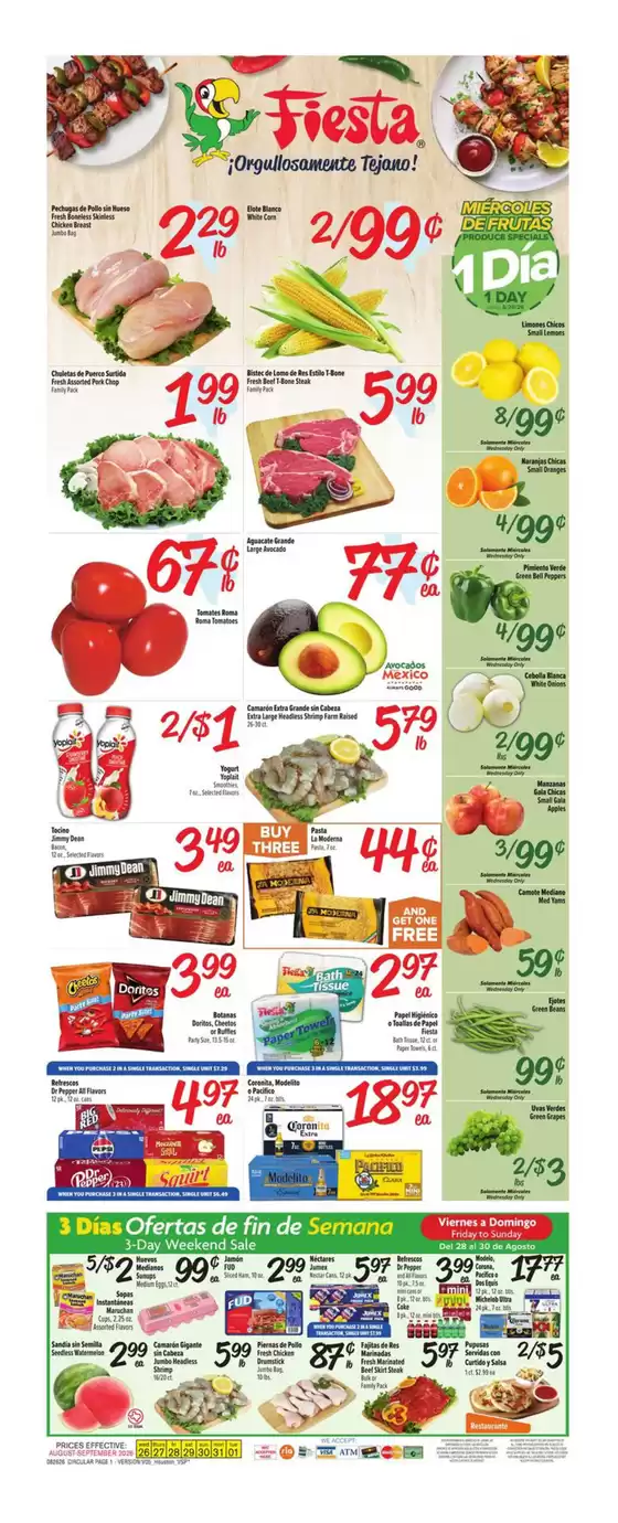 Fiesta Mart catalogue | Current bargains and offers | 2026-08-26T00:00:00.000Z - 2026-09-01T00:00:00.000Z