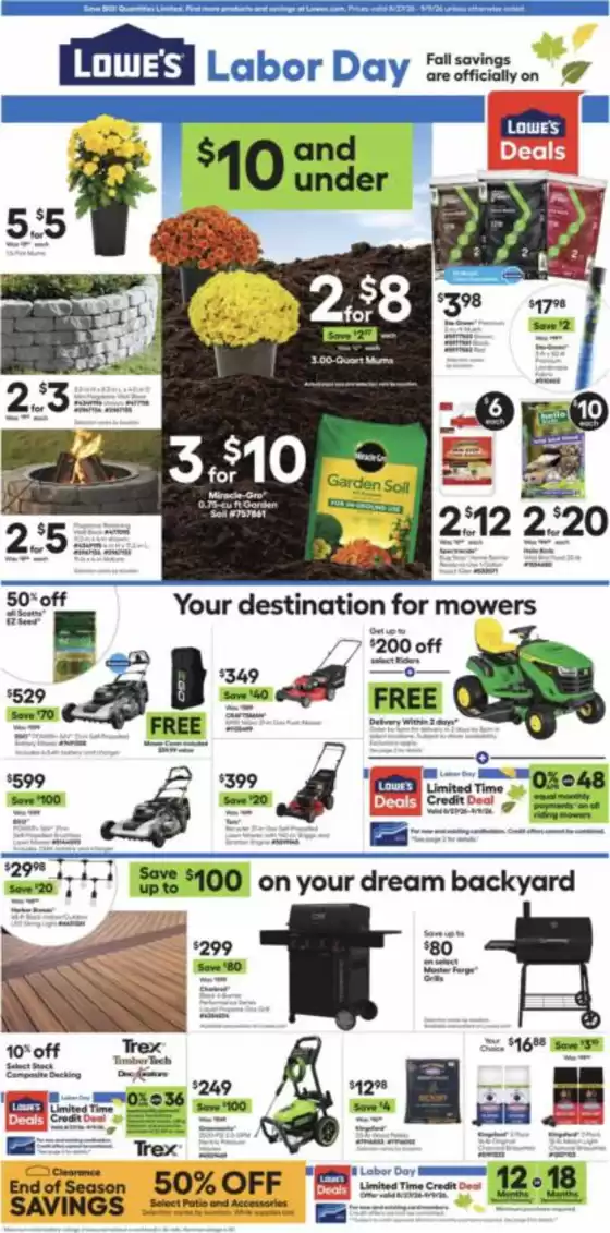 Lowe's catalogue | Our best deals for you | 2026-08-27T00:00:00.000Z - 2026-09-09T00:00:00.000Z