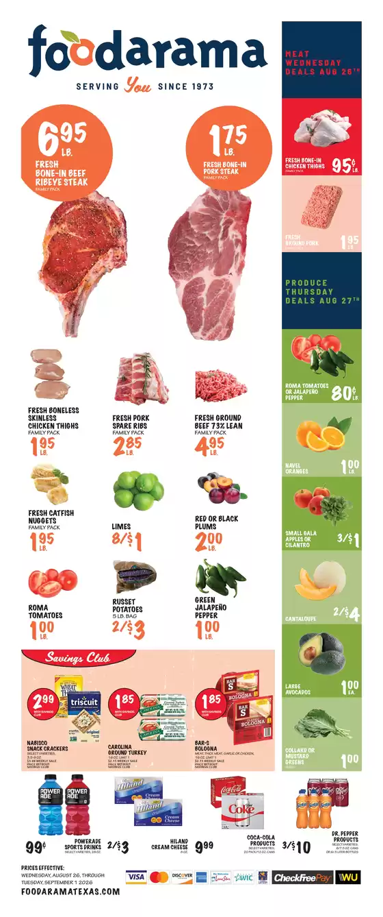 Foodarama catalogue | Foodarama weekly ad | 2026-08-26T00:00:00.000Z - 2026-09-01T00:00:00.000Z