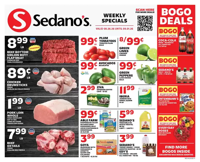 Sedano's catalogue | Sedano's weekly ad | 2026-08-26T00:00:00.000Z - 2026-09-01T00:00:00.000Z